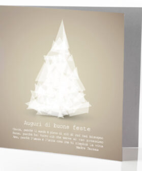 Biglietto Bianco Natale