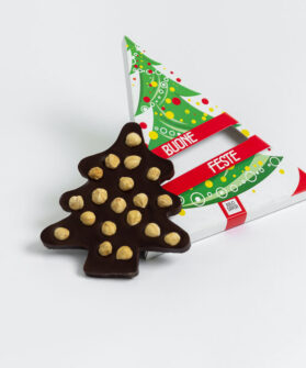 alberello di cioccolato; idea regalo Natale solidale