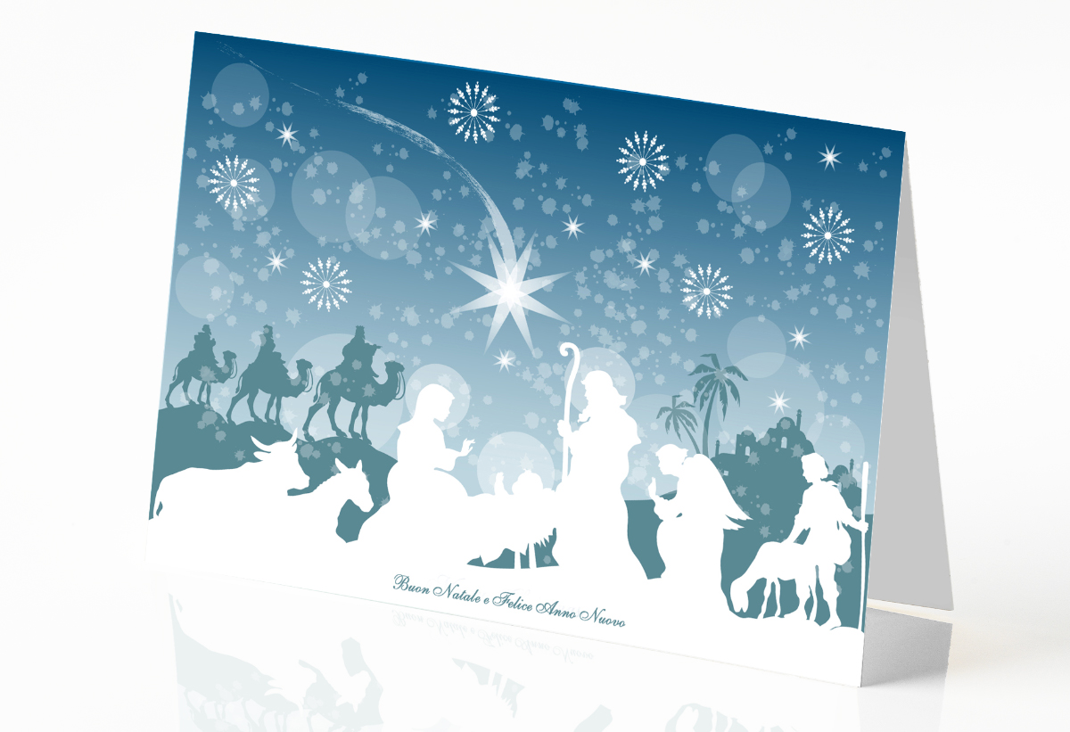 Biglietto Notte Santa: il biglietto d'auguri per un Natale solidale - Bazar Solidale Biglietto Notte Santa